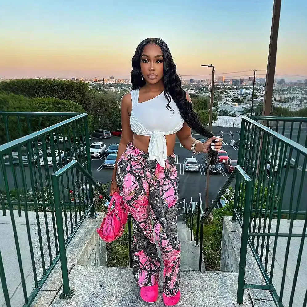 Pink Camoflage Cargo Skinny Pants High Waist Y2K Streetwear Women Winter Clothes Trousers Sexy Elegant Flare Loose Pencil Pants
Pink Camoflage Cargo Skinny Pants High Waist Y2K Streetwear Women Winter Clothes Trousers Sexy Elegant Flare Loose Pencil Pants