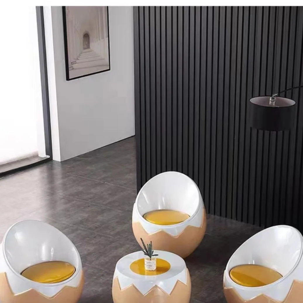 *Modern Outdoor Furniture Egg-Shaped Appearance Outdoor Leisure Seat Creative Desks and Chairs for Kindergarten Children
*Modern Outdoor Furniture Egg-Shaped Appearance Outdoor Leisure Seat Creative Desks and Chairs for Kindergarten Children