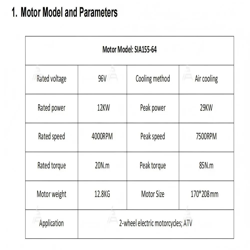 SIAECOSYS SIA155-64 Powerful Motor Kit 29kW Peak PMSM Hairpin Motor with ND96850B Encoder Controller for High Power Electric Mot
SIAECOSYS SIA155-64 Powerful Motor Kit 29kW Peak PMSM Hairpin Motor with ND96850B Encoder Controller for High Power Electric Mot