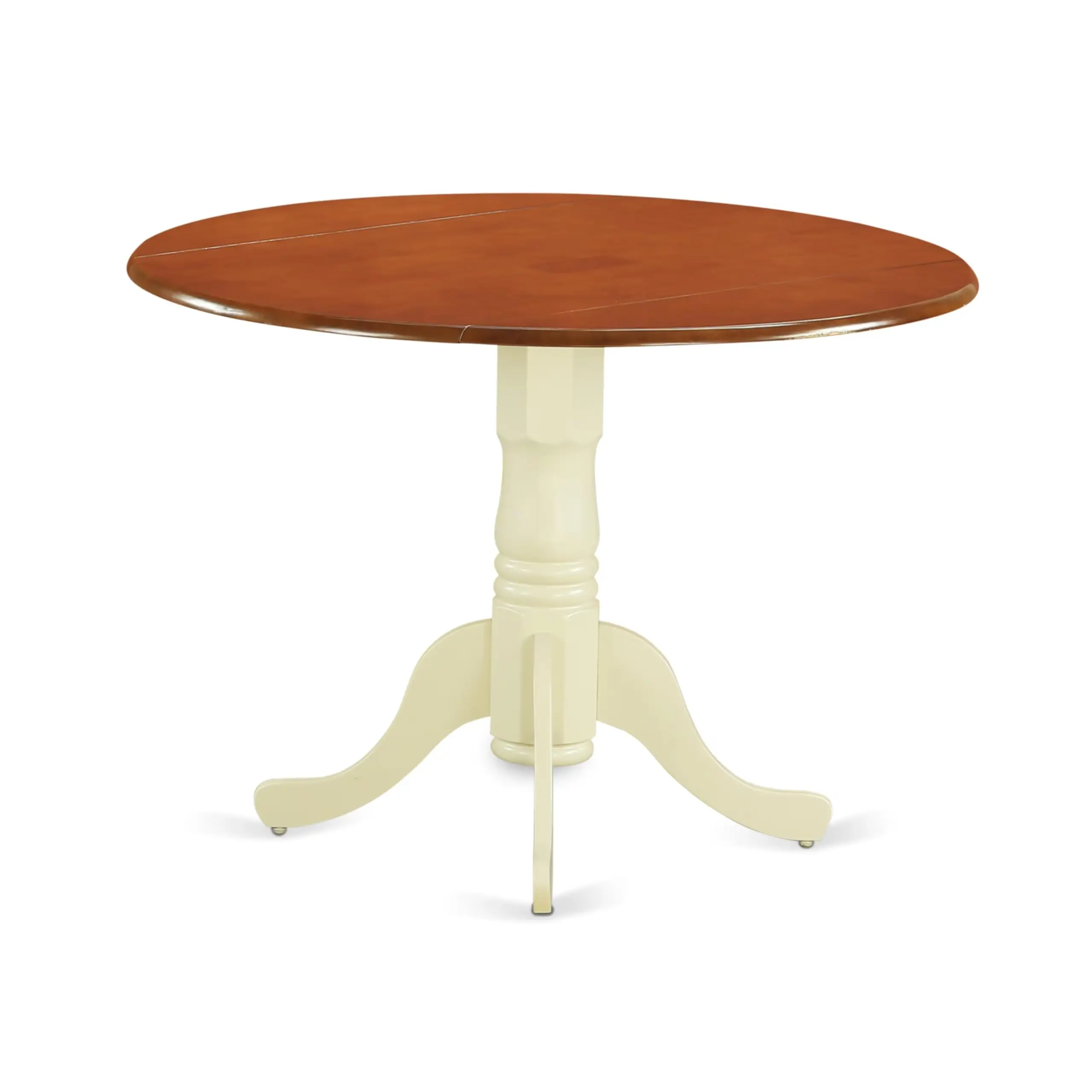 Round Dining Table With Dropleaf And Pedestal Base 42x42 Inch Linen White
Round Dining Table With Dropleaf And Pedestal Base 42x42 Inch Linen White