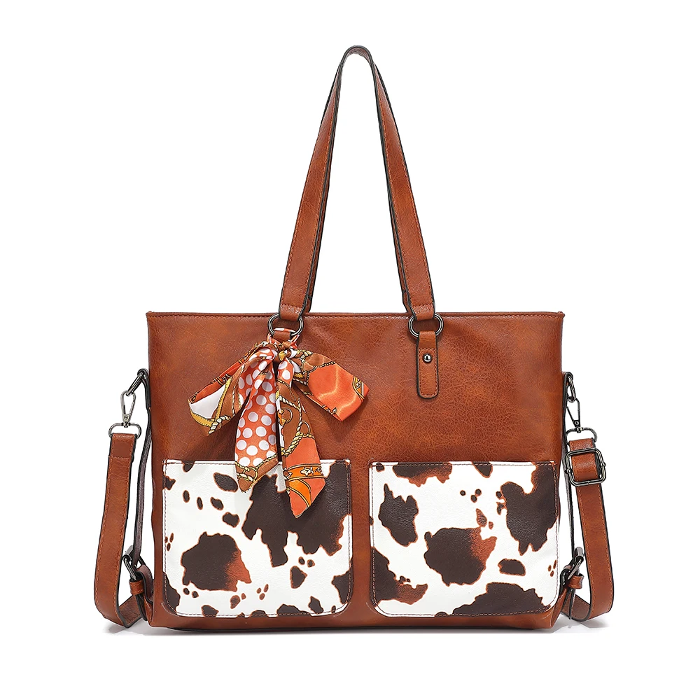 Purses Tote Bag For Women, Handbags PU Leather Large Shoulder Bag, Cow Pattern Work Bags With Multi-Pockets, Designer Hobo Satc
Purses Tote Bag For Women, Handbags PU Leather Large Shoulder Bag, Cow Pattern Work Bags With Multi-Pockets, Designer Hobo Satc