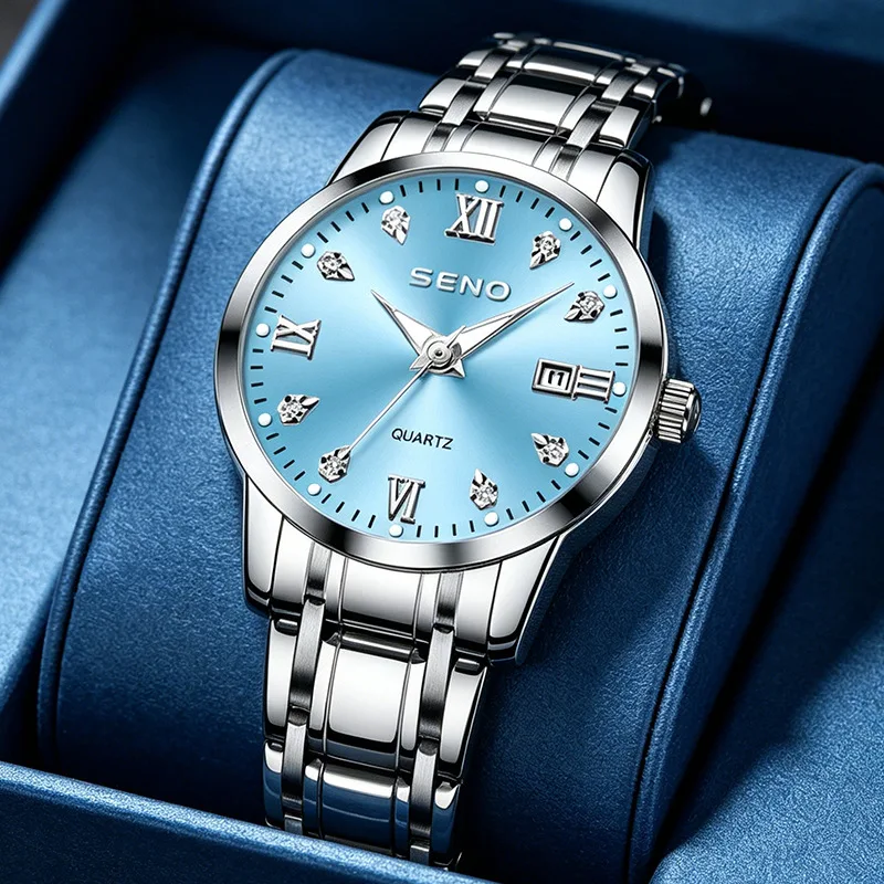 Luxury-Style Women's Diamond-Studded Steel Bracelet Waterproof Limited-Edition High-End Elegant Watch New Model Watch
Luxury-Style Women's Diamond-Studded Steel Bracelet Waterproof Limited-Edition High-End Elegant Watch New Model Watch