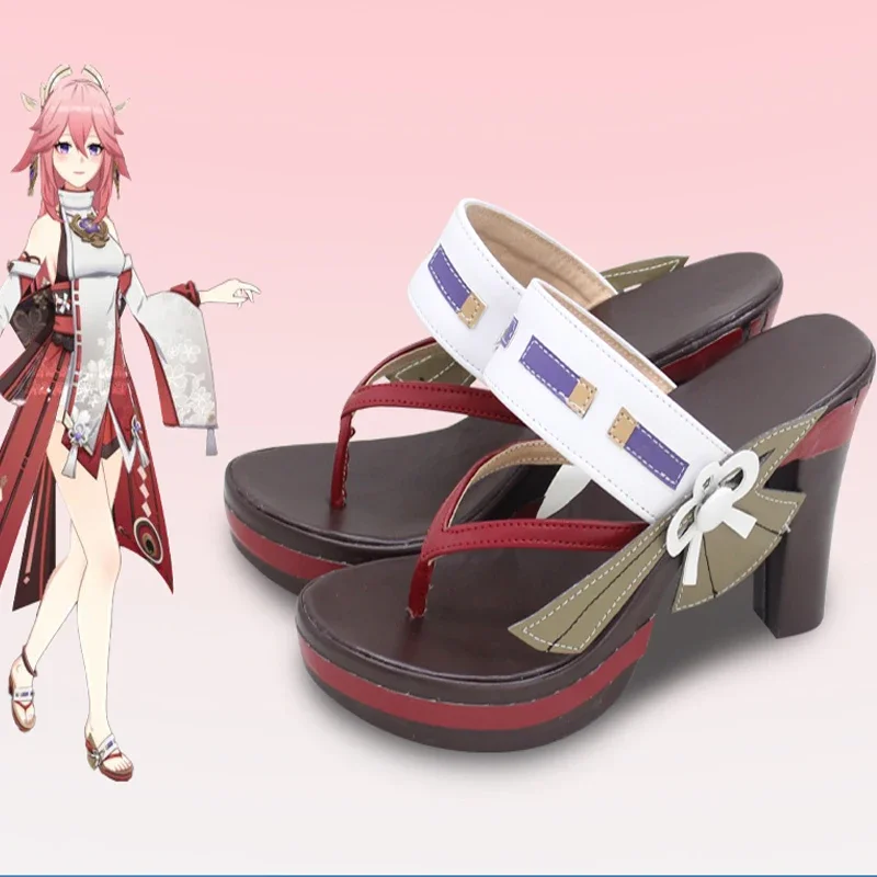 Genshin Impact Yae Miko Cosplay Shoes Slippers Sandal Halloween Cosplay Costume Accessory
Genshin Impact Yae Miko Cosplay Shoes Slippers Sandal Halloween Cosplay Costume Accessory