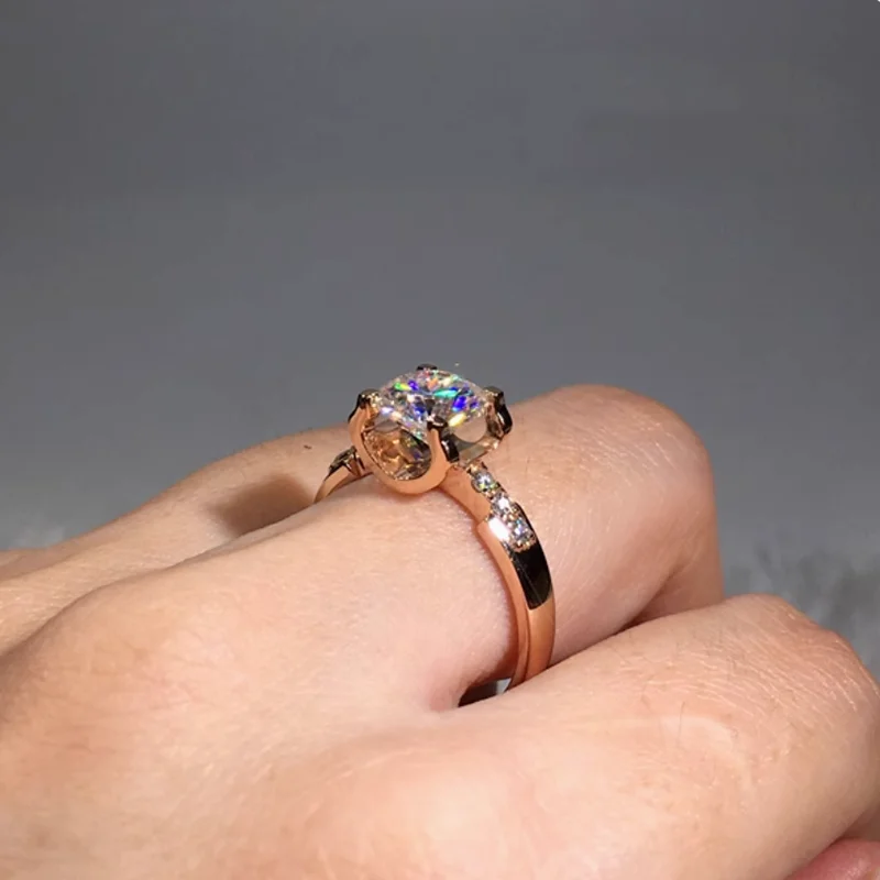 1 2 3 4 5 6Carat Real Solid Au585 14K Rose Gold Ring Round shape Moissanite DiamondWomen Engagement Anniversary Wedding Ring
1 2 3 4 5 6Carat Real Solid Au585 14K Rose Gold Ring Round shape Moissanite DiamondWomen Engagement Anniversary Wedding Ring