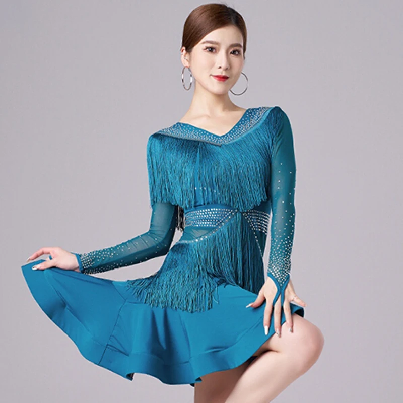 2024 New Women's Latin Dance Ballroom Tango Costume Professional Clothing Hot Diamond Tassel Dress Practice Dancing Clothes XH80
2024 New Women's Latin Dance Ballroom Tango Costume Professional Clothing Hot Diamond Tassel Dress Practice Dancing Clothes XH80