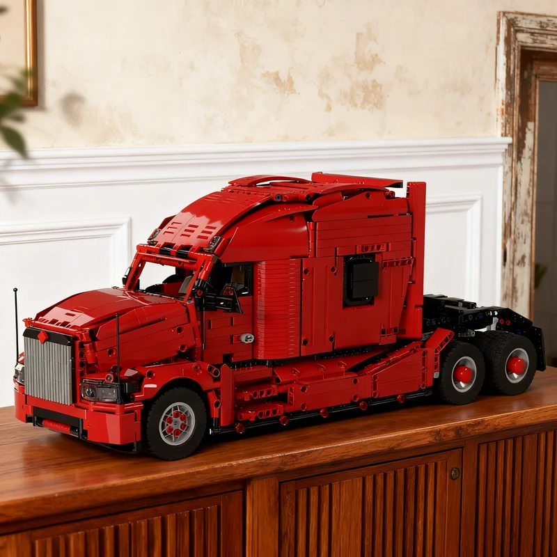 2215pcs MOC US Rednose Truck Technical Model Building blocks Construction Christmas gifts toy creative DIY idea Assemble Brick
2215pcs MOC US Rednose Truck Technical Model Building blocks Construction Christmas gifts toy creative DIY idea Assemble Brick