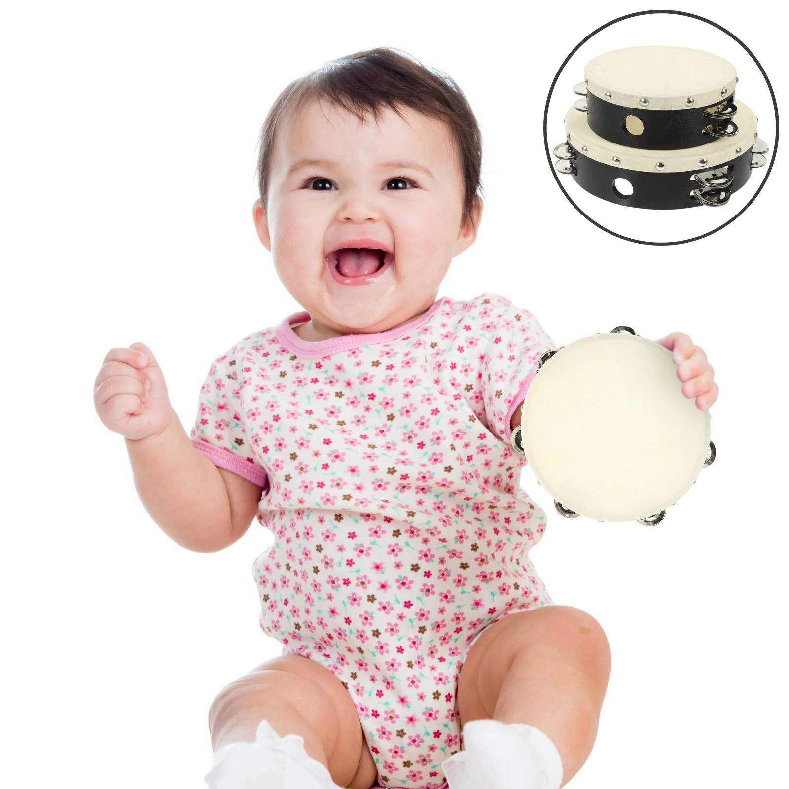 2pcs Hand Shaking Tambourines Double Row Jingles Kids Musical Instrument Percussion Drum For Children Early Education Party
2pcs Hand Shaking Tambourines Double Row Jingles Kids Musical Instrument Percussion Drum For Children Early Education Party