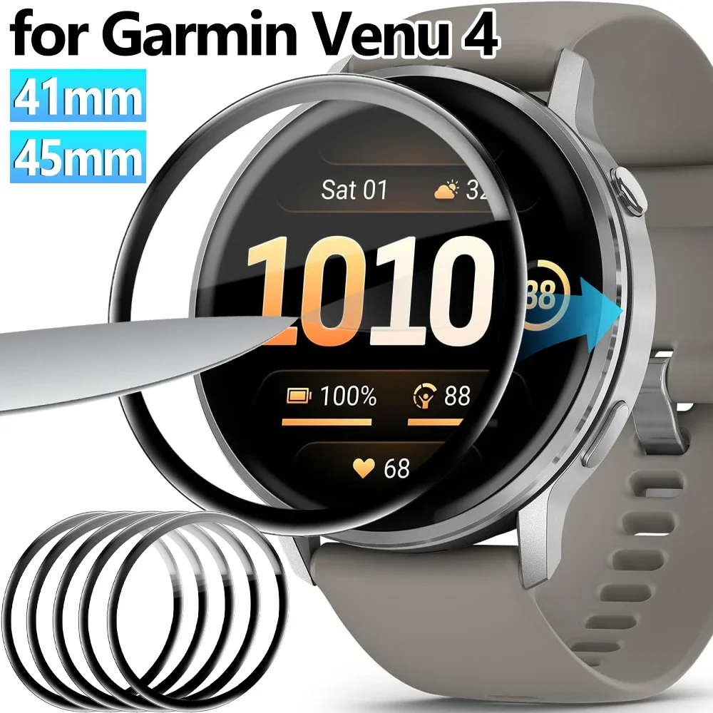 3D защитная пленка для экрана для часов Garmin Venu 4 41 мм 45 мм, мягкая гибкая защитная пленка против царапин для Garmin Venu 4
3D защитная пленка для экрана для часов Garmin Venu 4 41 мм 45 мм, мягкая гибкая защитная пленка против царапин для Garmin Venu 4