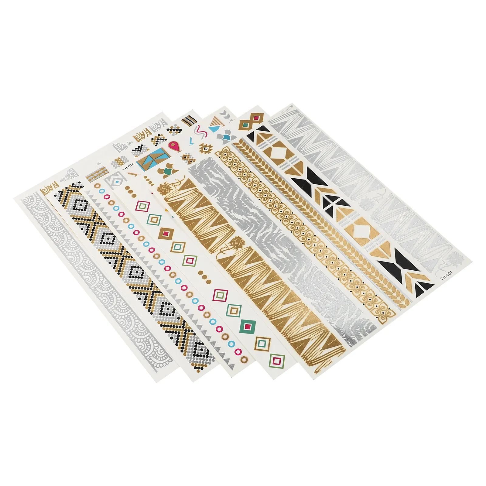 5pcs Temporary Tattoos Stickers Waterproof Adhesive Body Art Female Decals Gold Silver Children Girls Arm Makeup
5pcs Temporary Tattoos Stickers Waterproof Adhesive Body Art Female Decals Gold Silver Children Girls Arm Makeup
