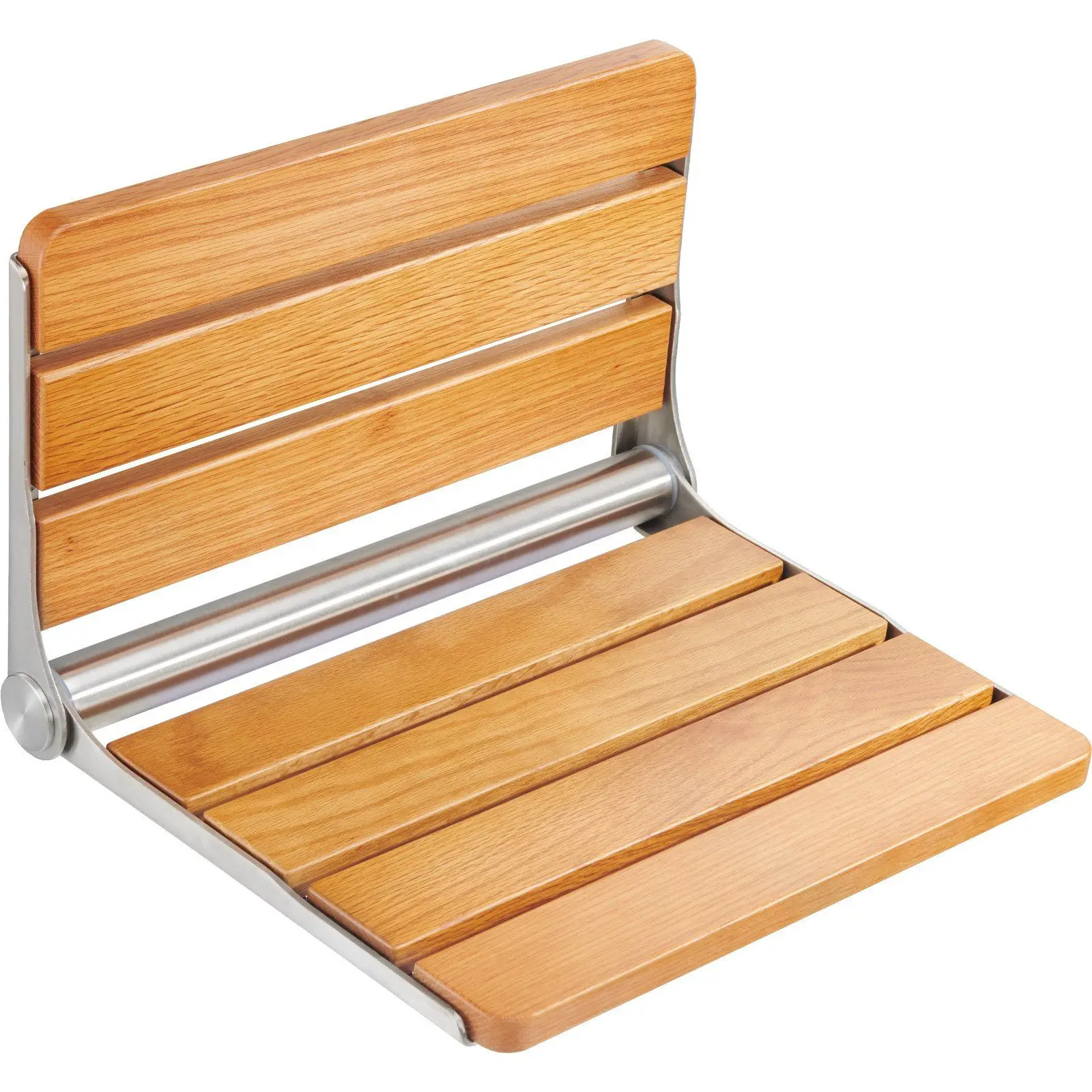 "16.1"x13.4" Folding Oak Shower Seat – 440LB Capacity, Wall-Mounted for Seniors/Families."
"16.1"x13.4" Folding Oak Shower Seat – 440LB Capacity, Wall-Mounted for Seniors/Families."
