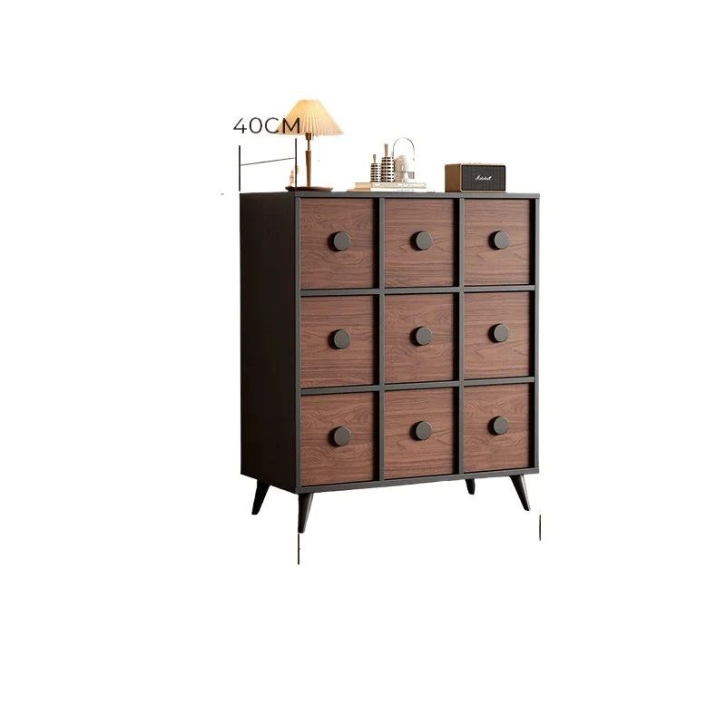 LMM retro bedroom with drawers light luxury high-end storage cabinet against the wall
LMM retro bedroom with drawers light luxury high-end storage cabinet against the wall