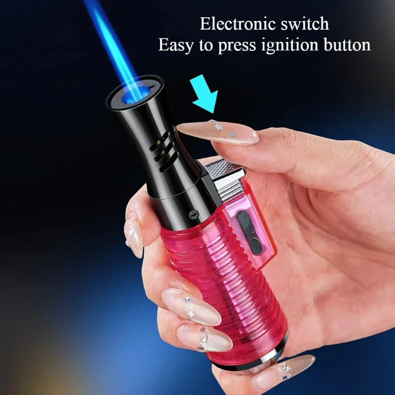 Новая прозрачная жестокая мини-зажигалка, уличная ветрозащитная портативная ручная маленькая сварочная пистолет, пресс, аксессуары для сигарет с зажиганием
Новая прозрачная жестокая мини-зажигалка, уличная ветрозащитная портативная ручная маленькая сварочная пистолет, пресс, аксессуары для сигарет с зажиганием