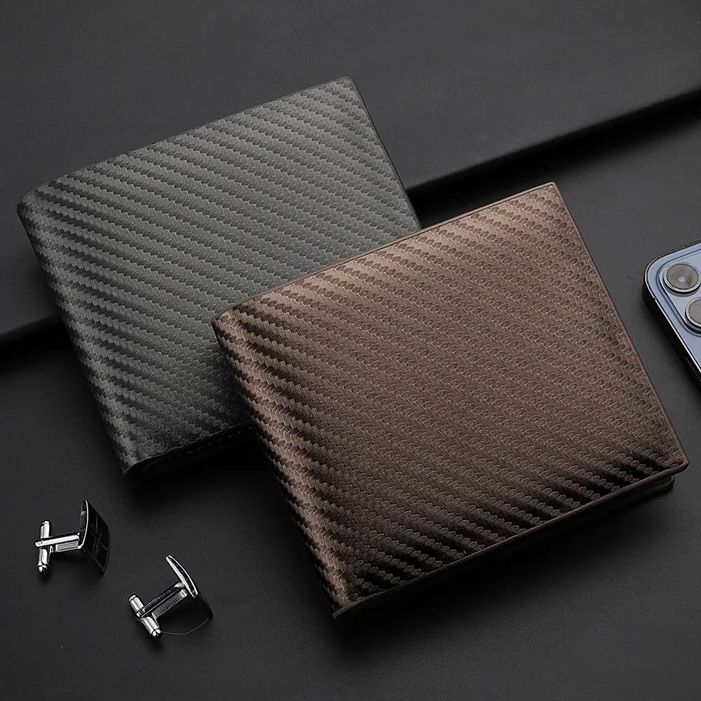 New Black Carbon Fiber Men's Luxury Wallet Leather Original High-end Folding Card Wallet Coin Purse Personalized Birthday Gift
New Black Carbon Fiber Men's Luxury Wallet Leather Original High-end Folding Card Wallet Coin Purse Personalized Birthday Gift