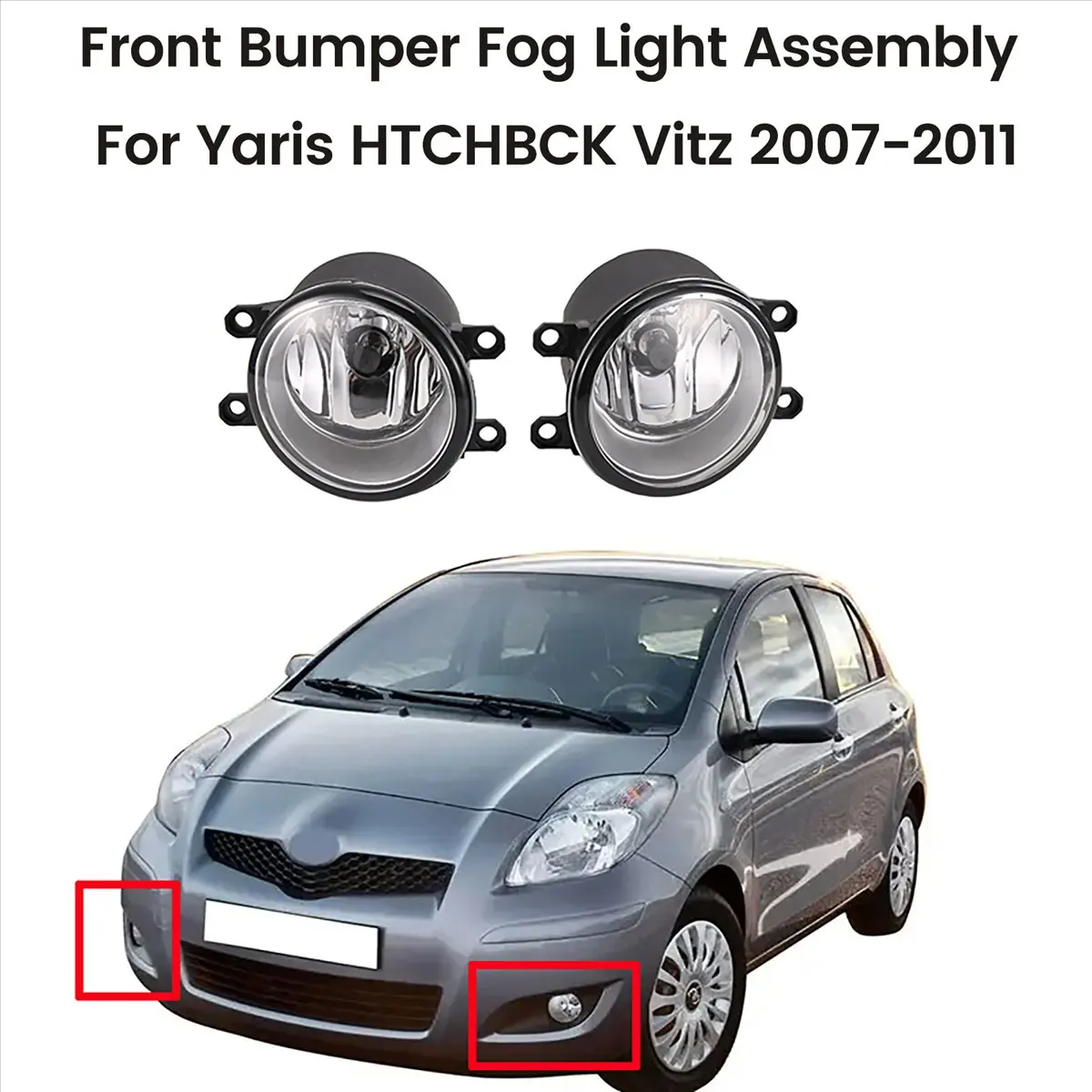 1 Set Front Bumper Fog Light Assembly Harness for Toyota Yaris HTCHBCK Vitz 2007-2011 Daytime Running Lights
1 Set Front Bumper Fog Light Assembly Harness for Toyota Yaris HTCHBCK Vitz 2007-2011 Daytime Running Lights