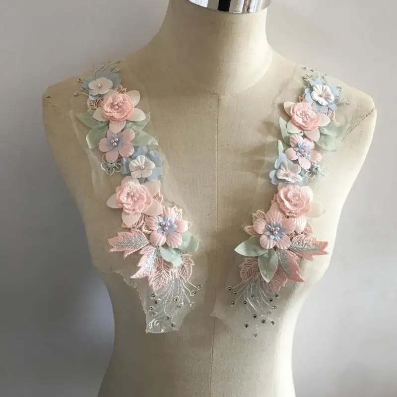 Y88A Embroidery Pearl 3D Floral Lace Applique Sequin Sewing Trim DIY Accessories
Y88A Embroidery Pearl 3D Floral Lace Applique Sequin Sewing Trim DIY Accessories