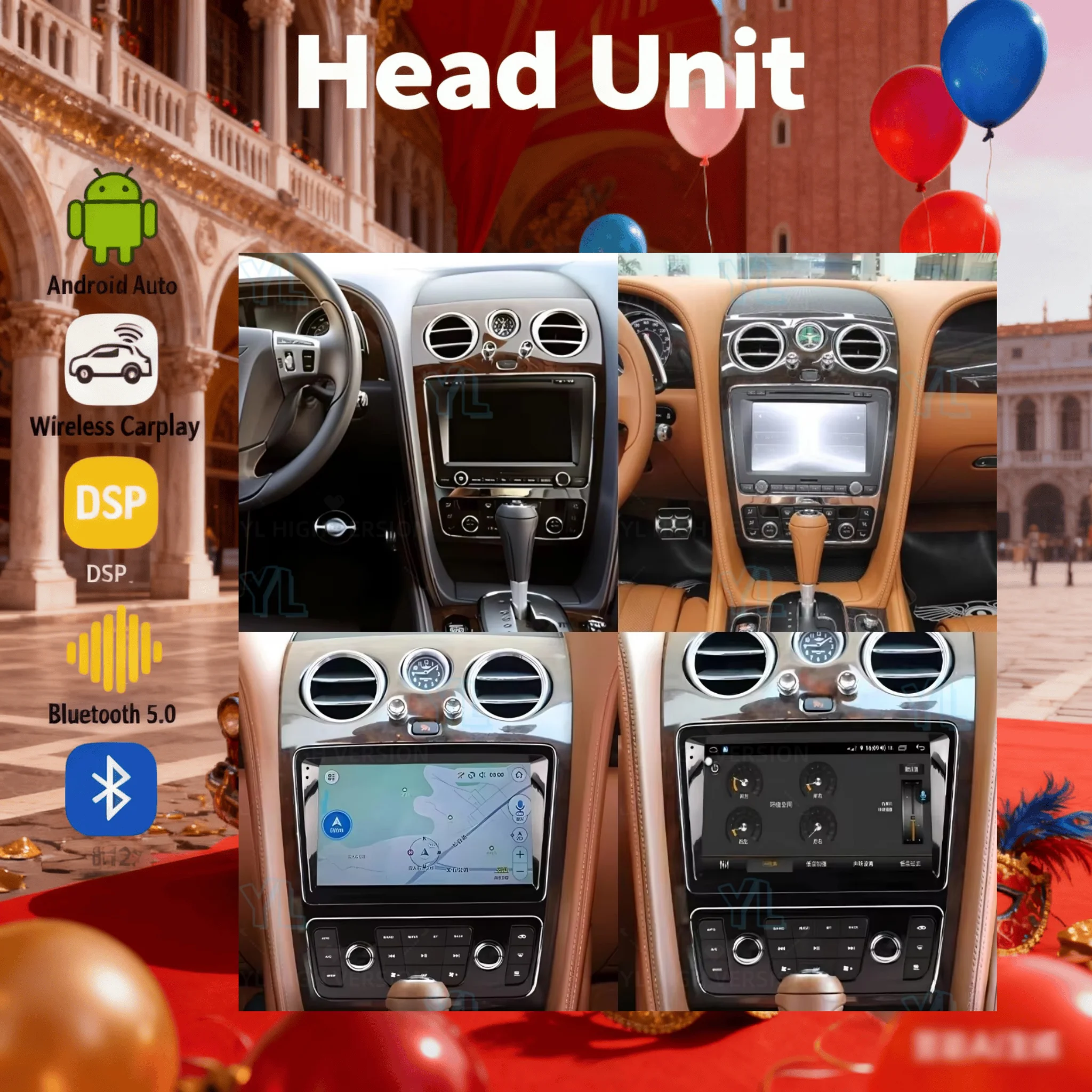 Android 14.0 For Bentley Continental GT Flying Spur 2005 -2019 Multimedia Video Player GPS Car Radio Bluetooth 5.0 Head Unit DSP
Android 14.0 For Bentley Continental GT Flying Spur 2005 -2019 Multimedia Video Player GPS Car Radio Bluetooth 5.0 Head Unit DSP