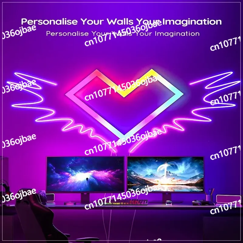 RGB Night Light Strip Is Used for Game Room Decoration DIY Smart Light LED Wall Light APP Control WIFI
RGB Night Light Strip Is Used for Game Room Decoration DIY Smart Light LED Wall Light APP Control WIFI