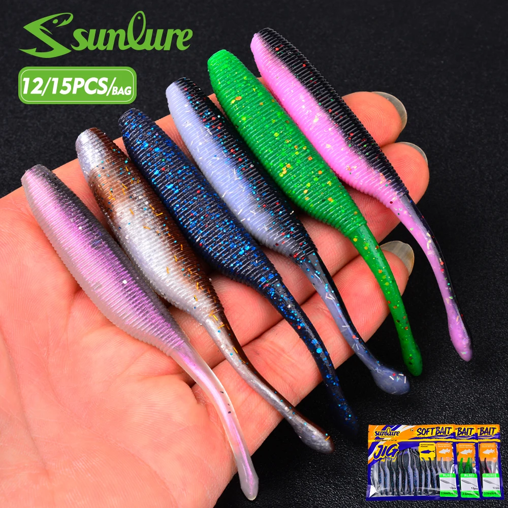 Sunlure Needle Tailed Fish Straight Tailed Worm Soft Bait 12/15PCS Artificial Realistic Swimming Bait Bass Saltwater Fish Lures
Sunlure Needle Tailed Fish Straight Tailed Worm Soft Bait 12/15PCS Artificial Realistic Swimming Bait Bass Saltwater Fish Lures