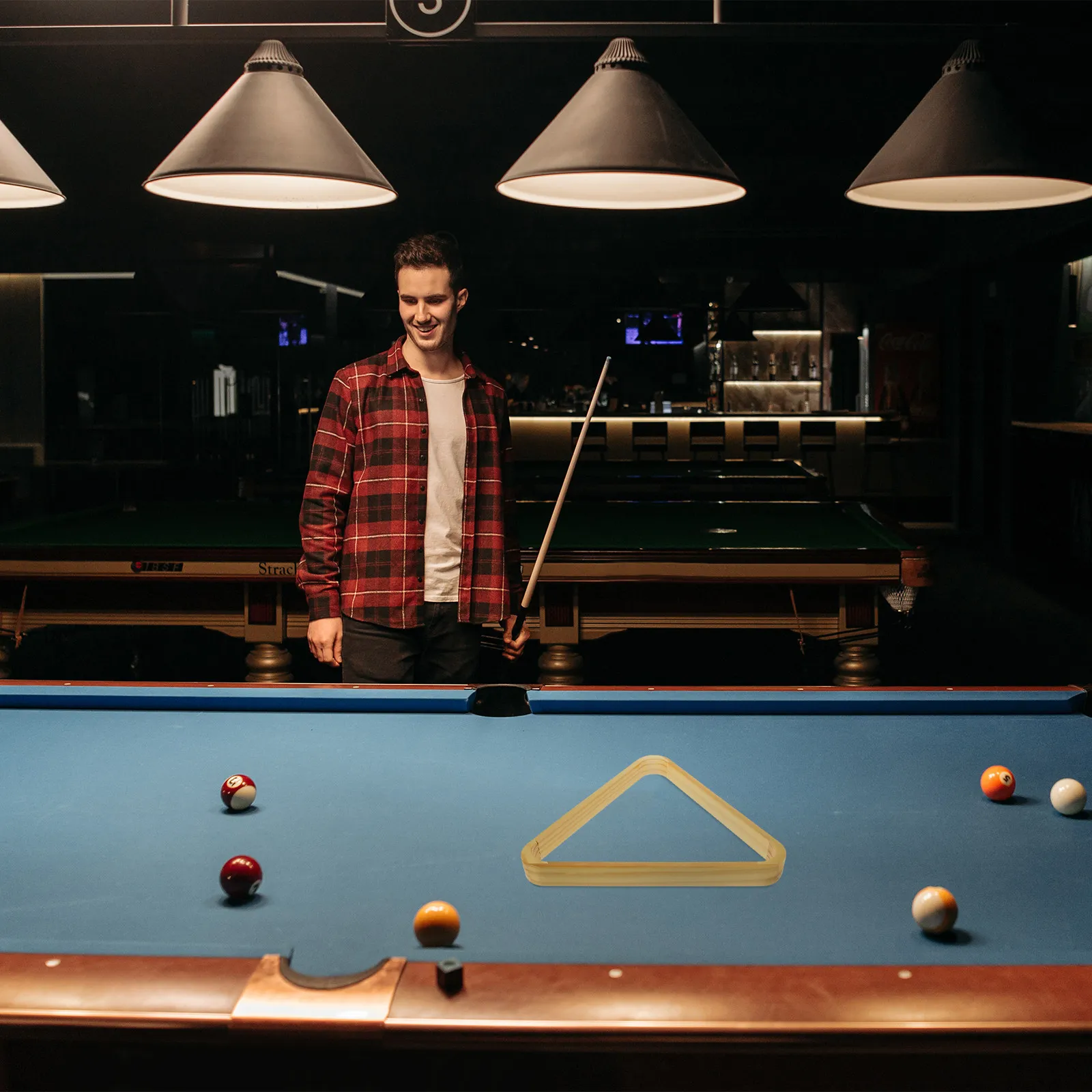Heavy Duty Billiard Triangle Frame Pool Rack for Billiard Balls Organizes Balls Perfectly Stable Break Formation Game Room Pub
Heavy Duty Billiard Triangle Frame Pool Rack for Billiard Balls Organizes Balls Perfectly Stable Break Formation Game Room Pub