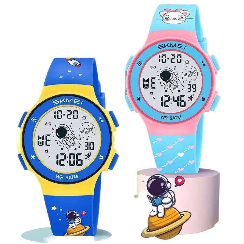SkmeiSeven Colors Серебристые детские часы Многофункциональные спортивные водонепроницаемые студенческие электронные часы Spaceman Electronic Wa
SkmeiSeven Colors Серебристые детские часы Многофункциональные спортивные водонепроницаемые студенческие электронные часы Spaceman Electronic Wa