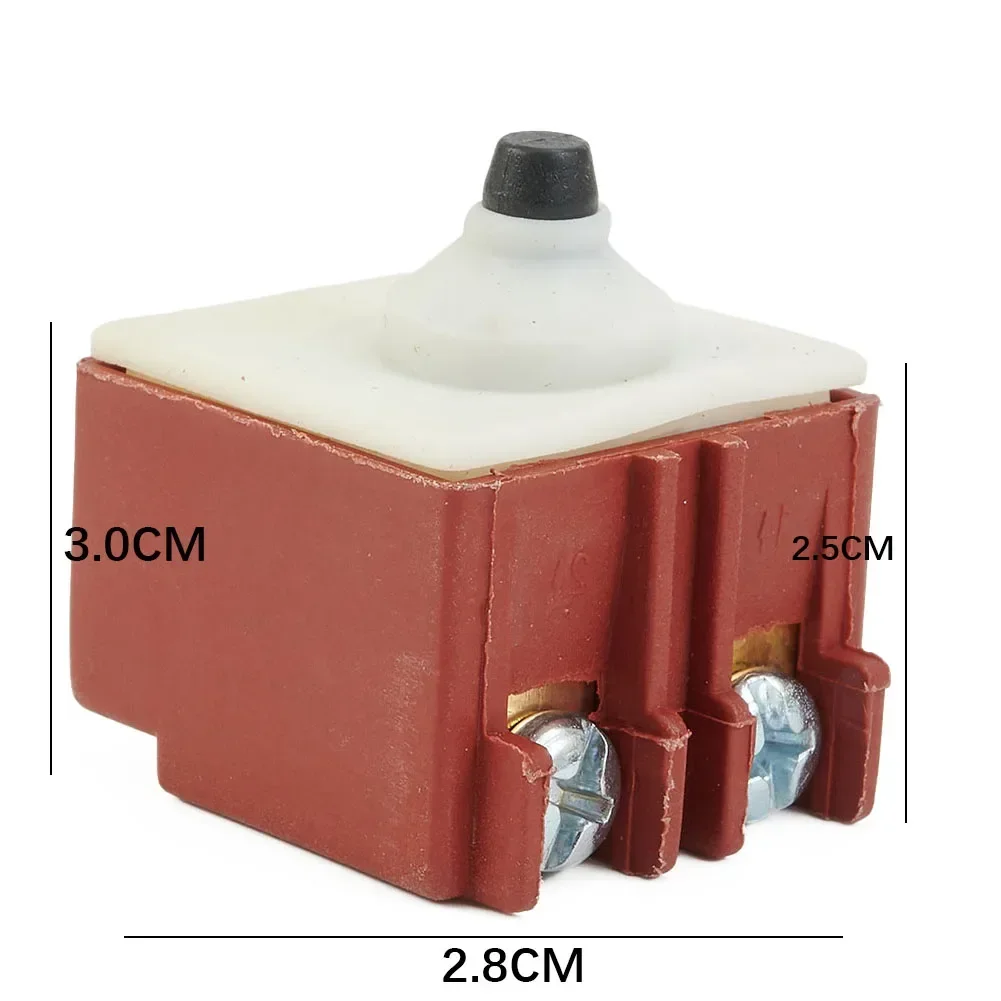 Для Bosch GWS67100 Совместимый кнопочный переключатель DPST NO AC250V 6A 125V12A для электрической угловой шлифовальной машины и электроинструментов
Для Bosch GWS67100 Совместимый кнопочный переключатель DPST NO AC250V 6A 125V12A для электрической угловой шлифовальной машины и электроинструментов