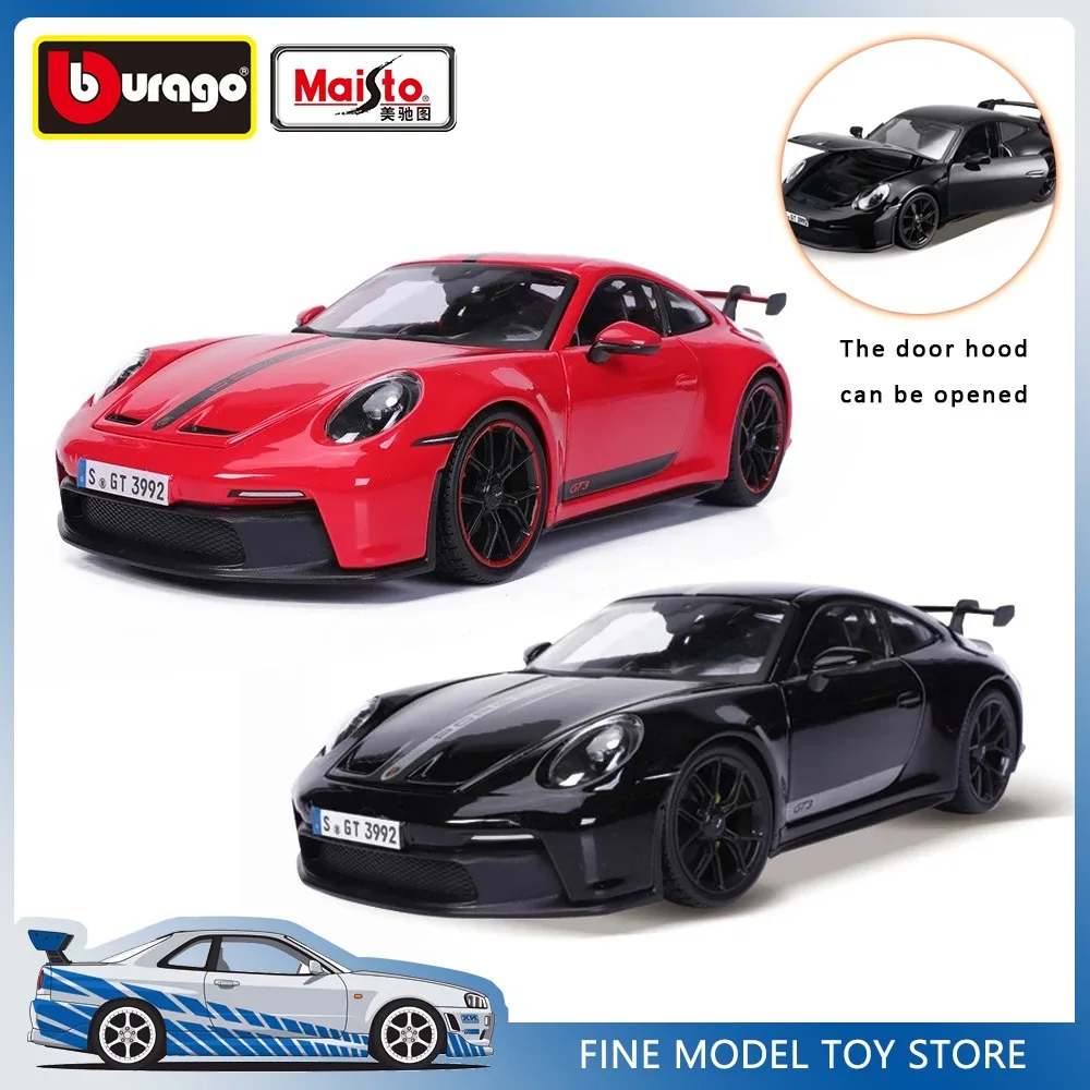 Bburago 1:18 Porsche 911 GT3, имитация сплава, литая под давлением модель автомобиля, игрушки, украшения, спортивный автомобиль, подарочная коллекция
Bburago 1:18 Porsche 911 GT3, имитация сплава, литая под давлением модель автомобиля, игрушки, украшения, спортивный автомобиль, подарочная коллекция