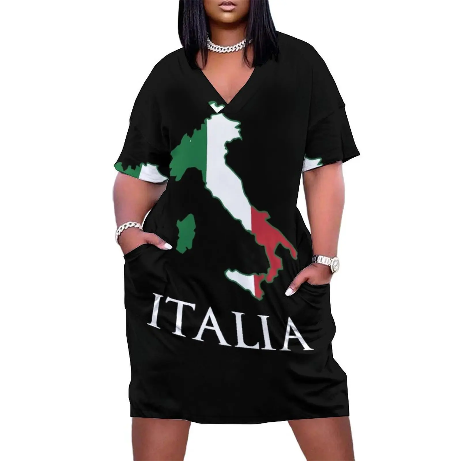 Italia, Italy Loose Pocket Dress evening dresses ladies Women's dress Elegant gown summer dress daily
Italia, Italy Loose Pocket Dress evening dresses ladies Women's dress Elegant gown summer dress daily