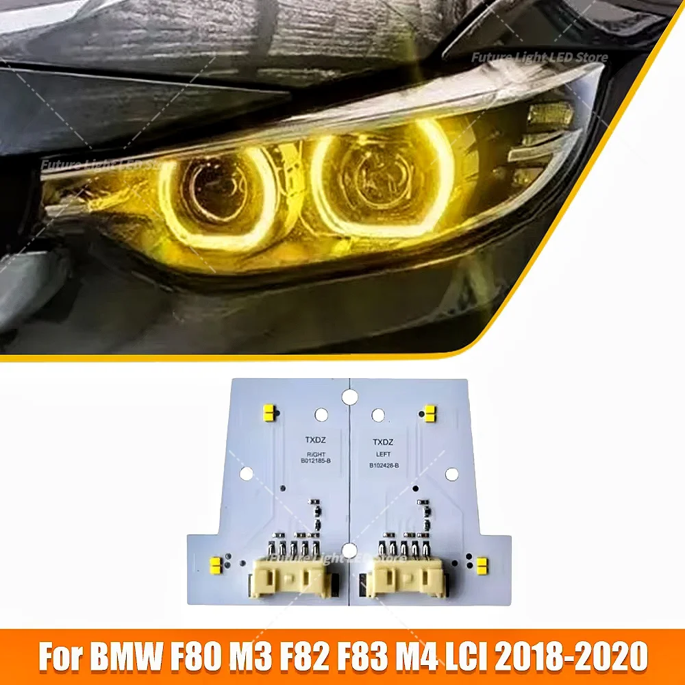 Yellow Angel Eyes LED DRL Modules For 2018-2020 BMW 4 Series M3 M4 F80 F82 F32 F36 F33 LCI 420i Daytime Running Light Module
Yellow Angel Eyes LED DRL Modules For 2018-2020 BMW 4 Series M3 M4 F80 F82 F32 F36 F33 LCI 420i Daytime Running Light Module
