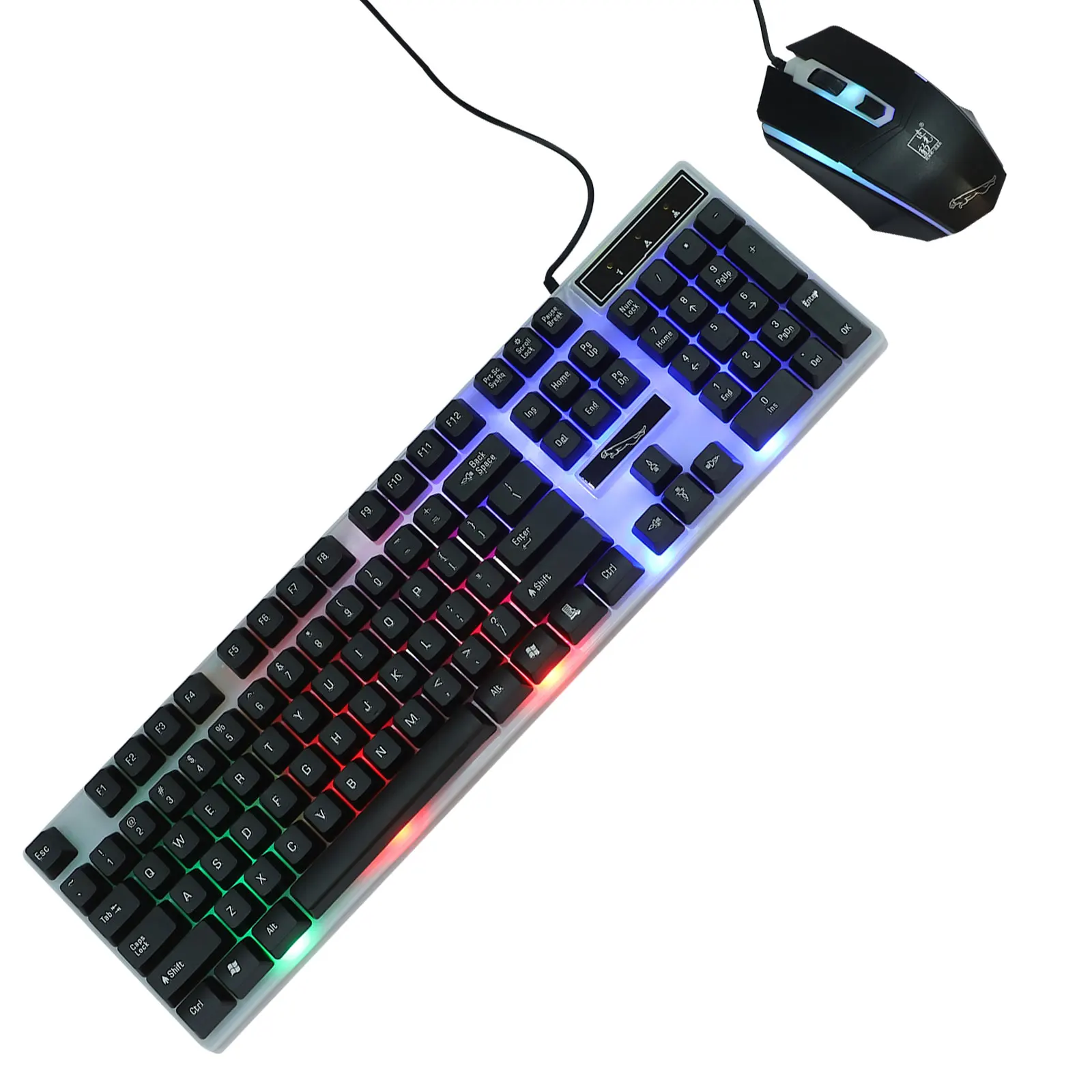 Keyboard and Mouse Set Mechanical Keyboards Backlit Wired Cool LED Gaming USB Computer
Keyboard and Mouse Set Mechanical Keyboards Backlit Wired Cool LED Gaming USB Computer