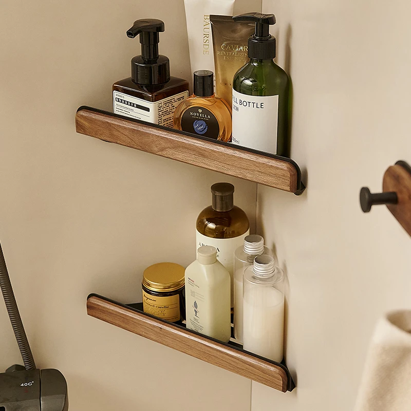 *Bathroom and bathroom storage rack, non perforated washbasin, wall mounted tripod, solid wood, black walnut wood
*Bathroom and bathroom storage rack, non perforated washbasin, wall mounted tripod, solid wood, black walnut wood