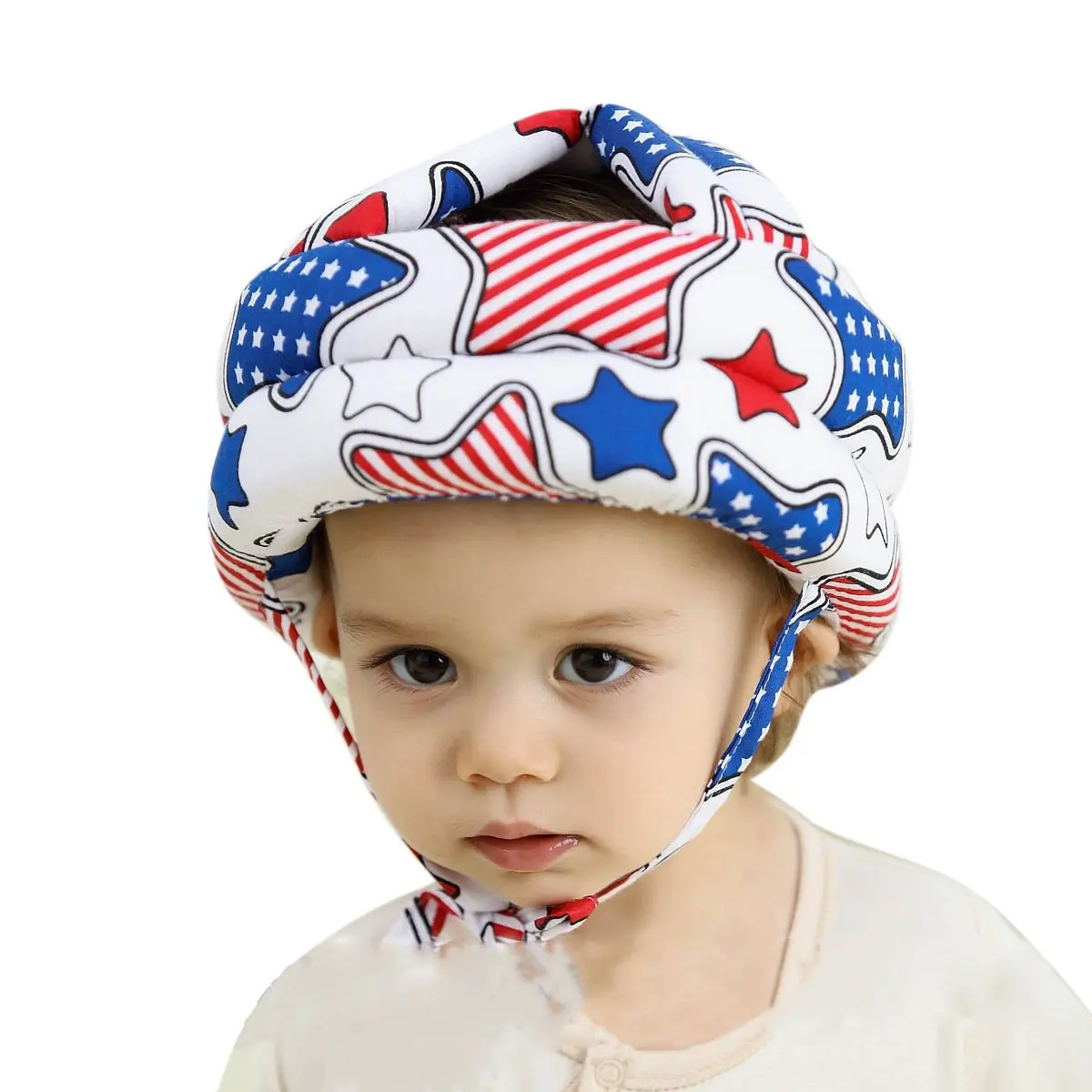 Adjustable Infant Baby Toddler Protective Safety Helmet Cap Blue Star, Soft Cotton, Breathable
Adjustable Infant Baby Toddler Protective Safety Helmet Cap Blue Star, Soft Cotton, Breathable