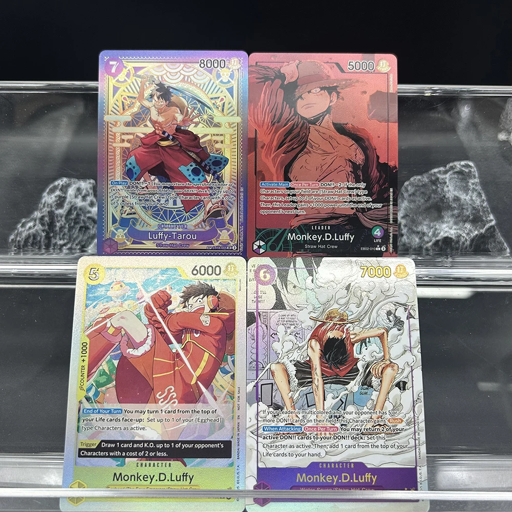 Anime Opcg Proxy Collectible Cards Monkey D.luffy Luffy-Tarou Eb02-010 Op09-114 Op05-069 Manga Alternate Art Holo Foil Cards
Anime Opcg Proxy Collectible Cards Monkey D.luffy Luffy-Tarou Eb02-010 Op09-114 Op05-069 Manga Alternate Art Holo Foil Cards
