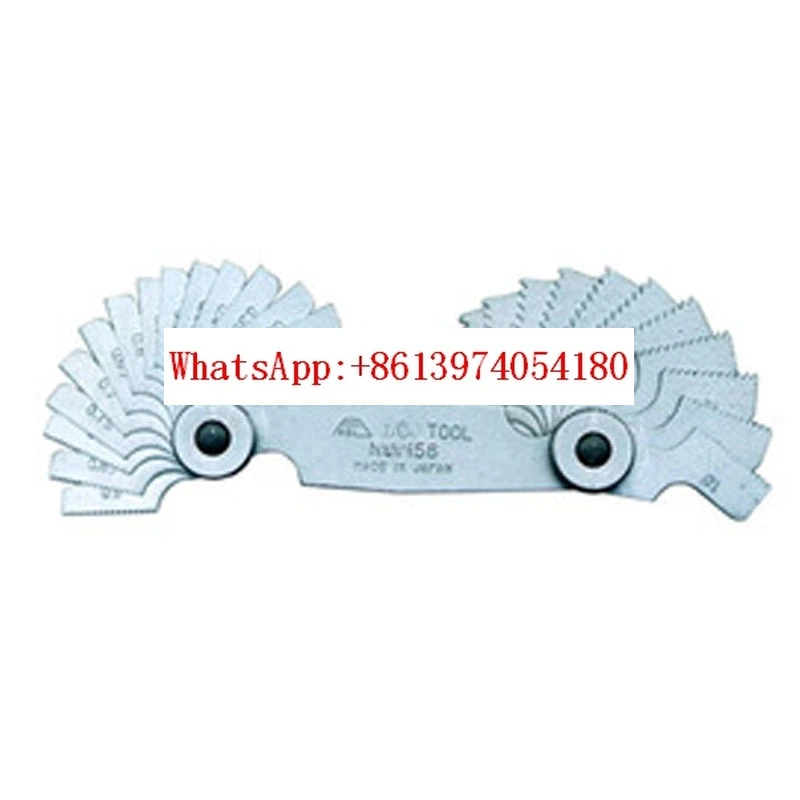 Thread gauge No.156, pitch gauge, tooth gauge, thread pitch measurement, original from Japan
Thread gauge No.156, pitch gauge, tooth gauge, thread pitch measurement, original from Japan
