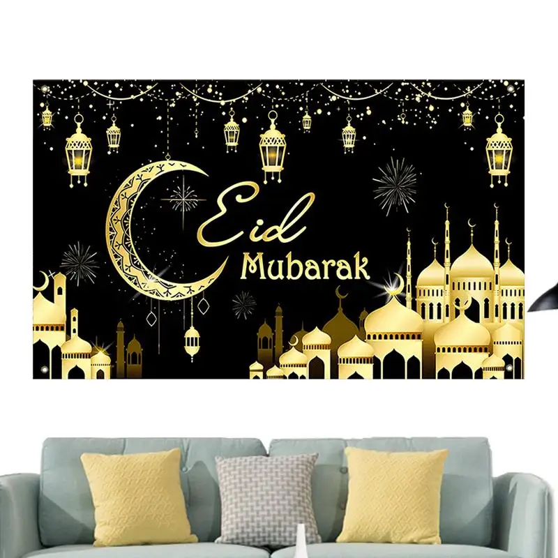 Decorative Eid Banner 70.8x43.3 Inch Large Eid Backdrop Banner Festival Wall Sign Happy Eid Wall Decor Decorative Photography
Decorative Eid Banner 70.8x43.3 Inch Large Eid Backdrop Banner Festival Wall Sign Happy Eid Wall Decor Decorative Photography
