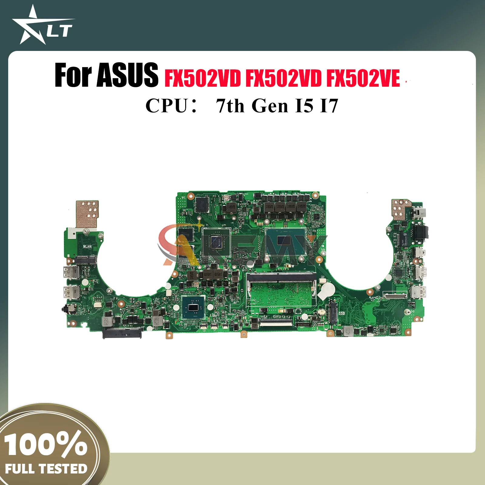 Материнская плата для ноутбука FX502VD для ASUS TUF Gaming FX502VE FX502VD FX502V, материнская плата для ноутбука с процессором I5 I7, 100% тестирование, ОК, быстрая доставка
Материнская плата для ноутбука FX502VD для ASUS TUF Gaming FX502VE FX502VD FX502V, материнская плата для ноутбука с процессором I5 I7, 100% тестирование, ОК, быстрая доставка