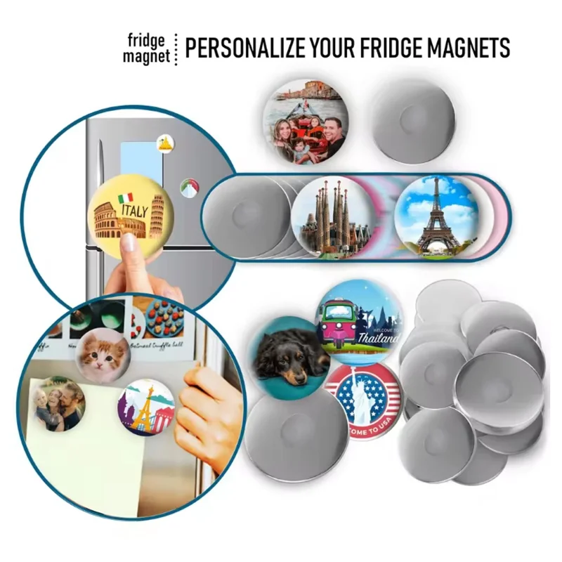 Hot Item Personalized Photo Logo Fridge Magnets Round Customized Magnetic Refrigerator Accessory Memorial Gifts Wedding Favors
Hot Item Personalized Photo Logo Fridge Magnets Round Customized Magnetic Refrigerator Accessory Memorial Gifts Wedding Favors