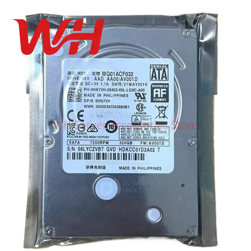 for Toshiba 320GB 7200RPM 16MB 2.5" SATA3.0 Laptop HDD Internal Hard Disk Drive MQ01ACF032
for Toshiba 320GB 7200RPM 16MB 2.5" SATA3.0 Laptop HDD Internal Hard Disk Drive MQ01ACF032