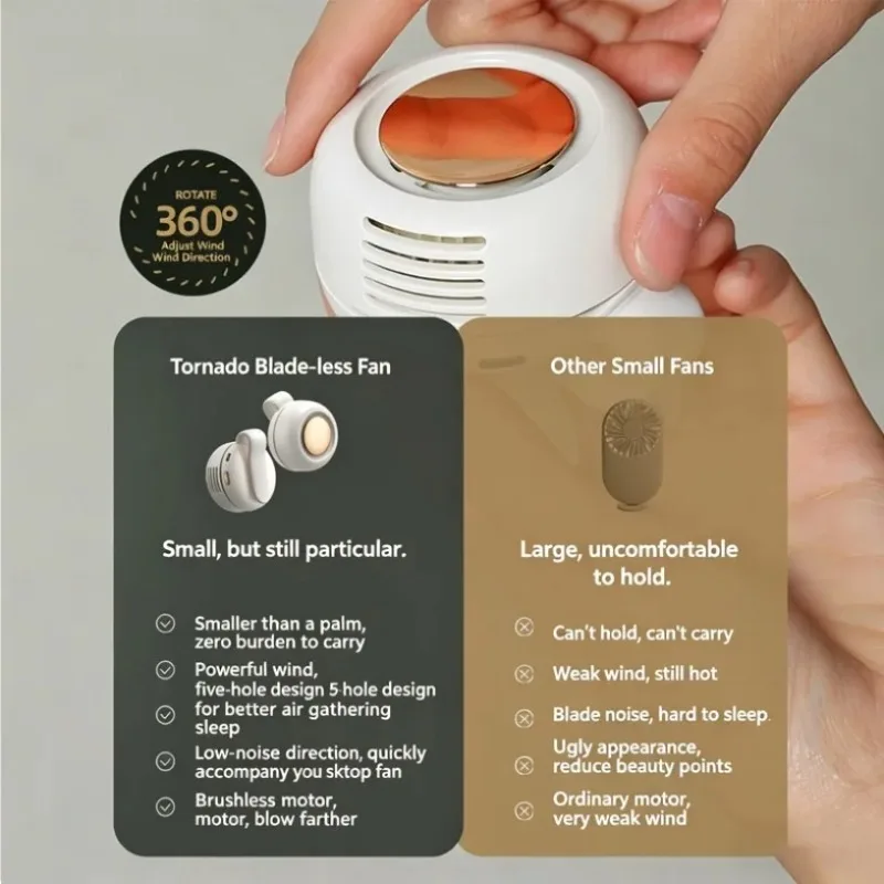 Portable Mini Clip Fan Strong Wind Gathering USB Rechargeable Low Noise Low Power Consumption For Home Office Outdoor Daily Use
Portable Mini Clip Fan Strong Wind Gathering USB Rechargeable Low Noise Low Power Consumption For Home Office Outdoor Daily Use