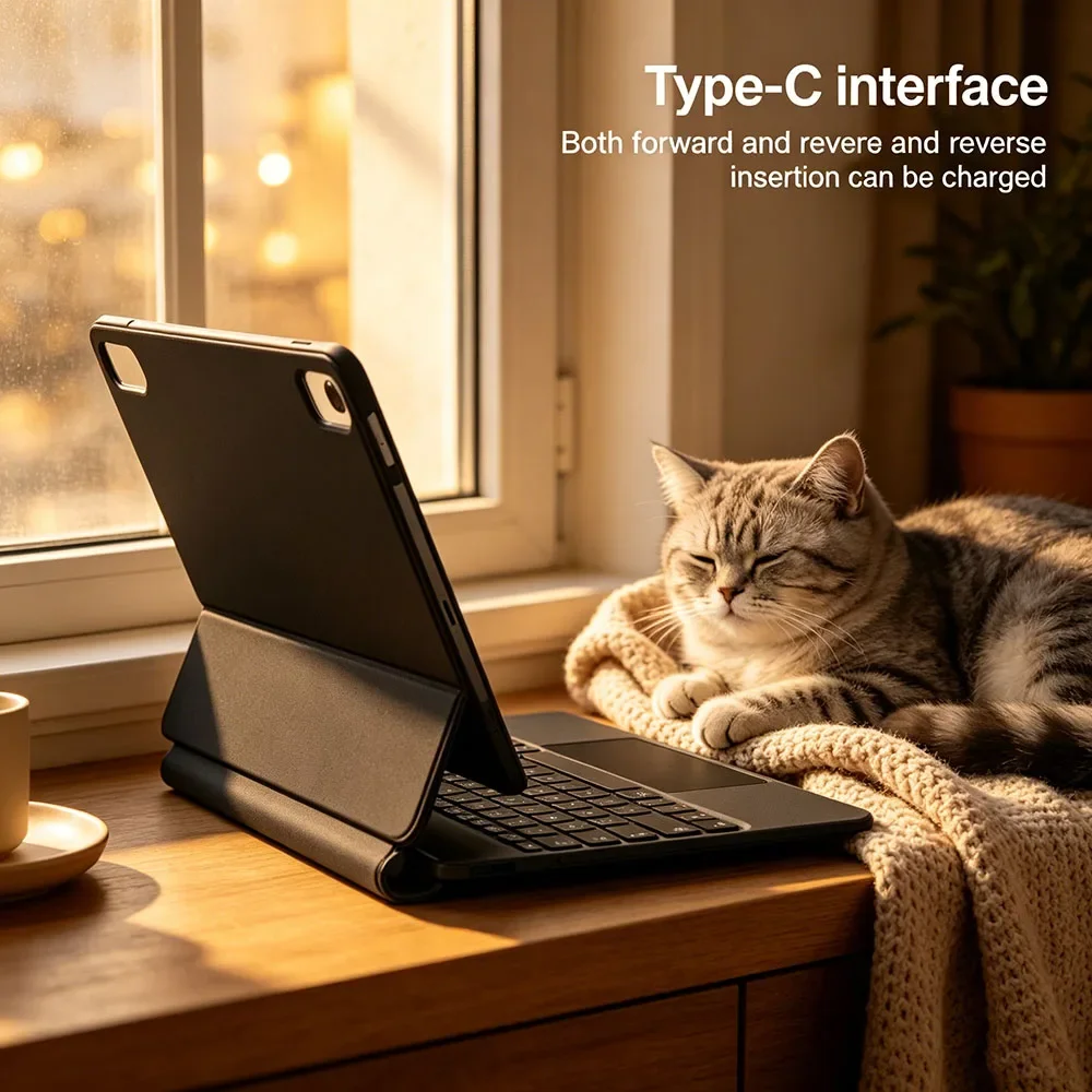 Ultra Slim 11 inch TouchPad Smart Keyboard Cover Backlit For IPad A16 IPad 10th Gen 10 9 IPad 11th Gen
Ultra Slim 11 inch TouchPad Smart Keyboard Cover Backlit For IPad A16 IPad 10th Gen 10 9 IPad 11th Gen