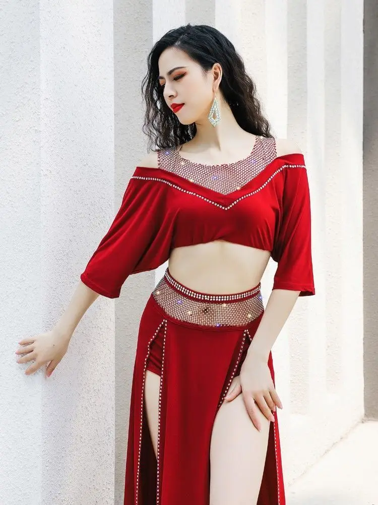 Sexy Women Dance's New Light Luxury Niche Design Dance Dress Belly Dance Practice Clothing Hot Stamping Performance Clothing
Sexy Women Dance's New Light Luxury Niche Design Dance Dress Belly Dance Practice Clothing Hot Stamping Performance Clothing