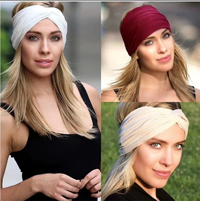 Wide Elastic Headband Hairband Pilates Yoga fitness Running Cycling Sweatband Turban Makeup Hair Hoop Makeup Headwrap for Women
Wide Elastic Headband Hairband Pilates Yoga fitness Running Cycling Sweatband Turban Makeup Hair Hoop Makeup Headwrap for Women