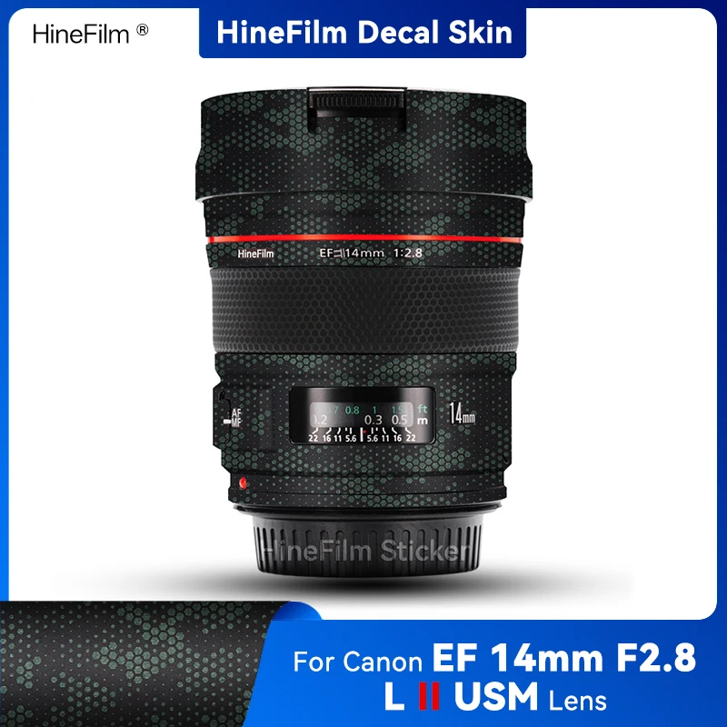 Hinefilm Skin for Canon EF 14mm f/2.8L II USM Lens Decal Skin EF14 F2.8 II Lens Sticker for Canon EF14F2.8L II Lens Wrap Cover
Hinefilm Skin for Canon EF 14mm f/2.8L II USM Lens Decal Skin EF14 F2.8 II Lens Sticker for Canon EF14F2.8L II Lens Wrap Cover