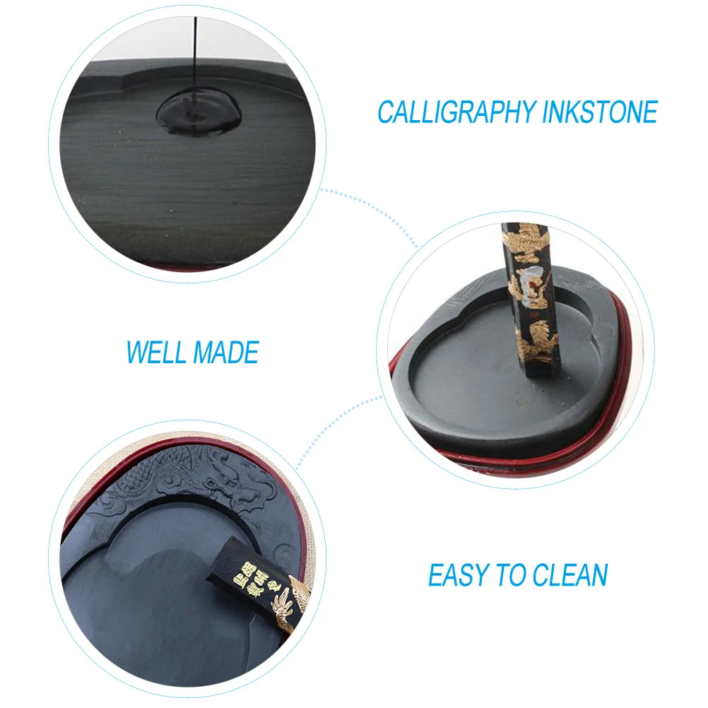 Traditional Calligraphy Inkstone Durable Inkstone with Cover Practical Painting Ink Plate Calligraphy Supplies
Traditional Calligraphy Inkstone Durable Inkstone with Cover Practical Painting Ink Plate Calligraphy Supplies