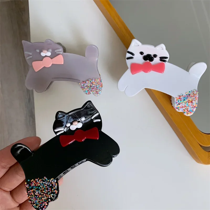 Creative Design Sense Cartoon Animal Cat Medium Hair Claw Clips Cute Colorful Bow Hairpin Shark Clip Accessories For Women
Creative Design Sense Cartoon Animal Cat Medium Hair Claw Clips Cute Colorful Bow Hairpin Shark Clip Accessories For Women