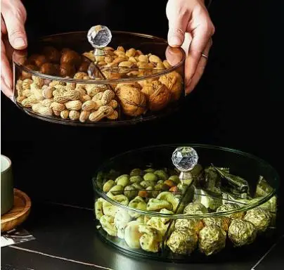 Plastic Fruit Trays Multi Grid Nuts Dried Storage with Lids Sugar Boxes Household Snack Candy Containers Decoration
Plastic Fruit Trays Multi Grid Nuts Dried Storage with Lids Sugar Boxes Household Snack Candy Containers Decoration