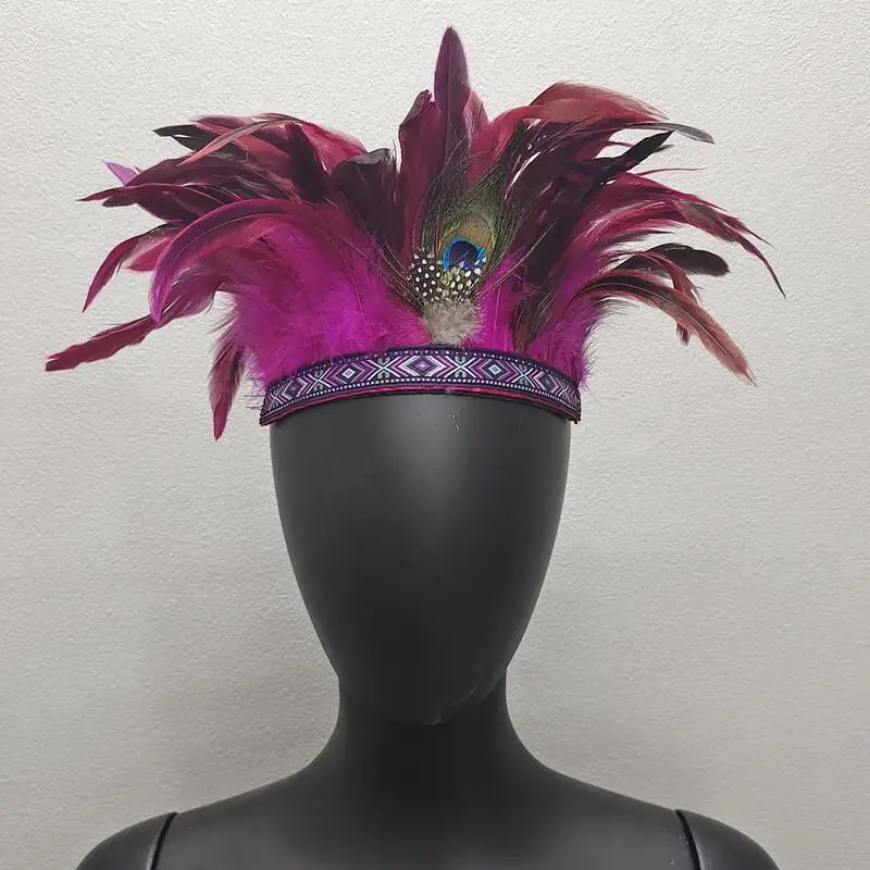 Peacock Costume Women Carnival Feather Headpiece Headdress Crown Headdress Headband for Party Halloween
Peacock Costume Women Carnival Feather Headpiece Headdress Crown Headdress Headband for Party Halloween