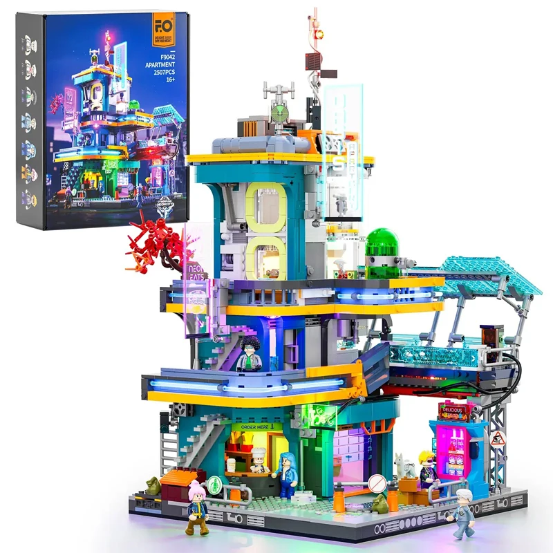2507 шт. MOC Street View Construction Sci-fi город строительные блоки модель неоновый оазис кирпичи DIY игрушки для мальчиков подарочный набор на день рождения
2507 шт. MOC Street View Construction Sci-fi город строительные блоки модель неоновый оазис кирпичи DIY игрушки для мальчиков подарочный набор на день рождения