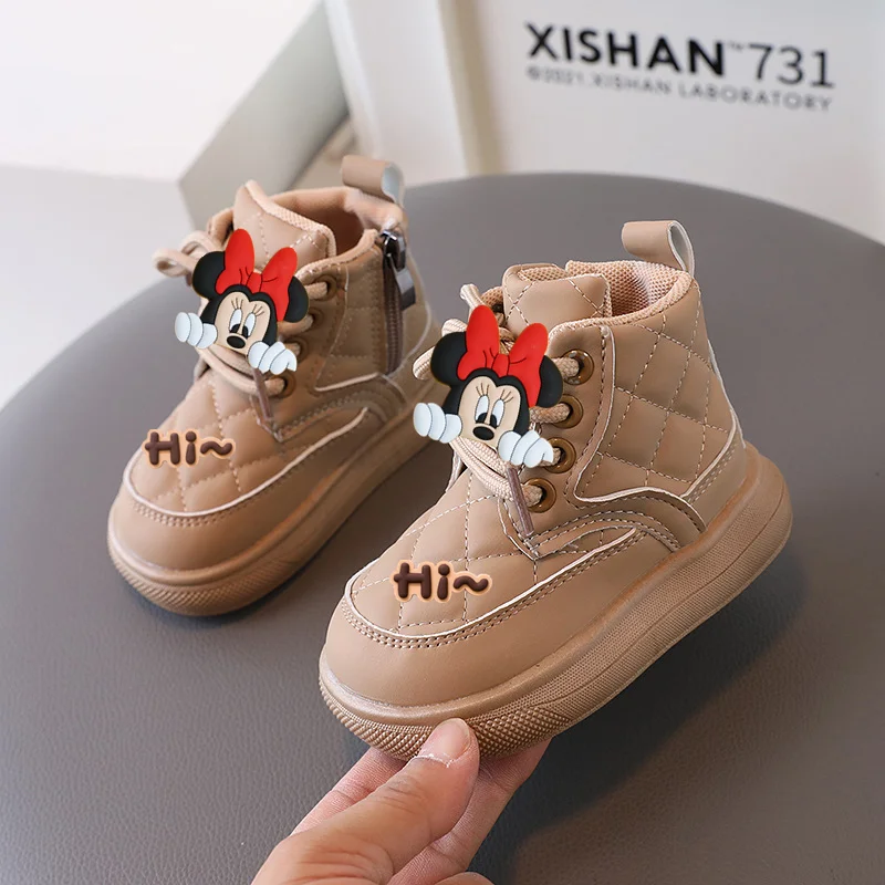 Mickey Mouse Minnie Fall/Winter New Kids Cotton Shoes Boys Leather Boots Girls Fashion Toddler Shoes Disney Casual Shoes
Mickey Mouse Minnie Fall/Winter New Kids Cotton Shoes Boys Leather Boots Girls Fashion Toddler Shoes Disney Casual Shoes