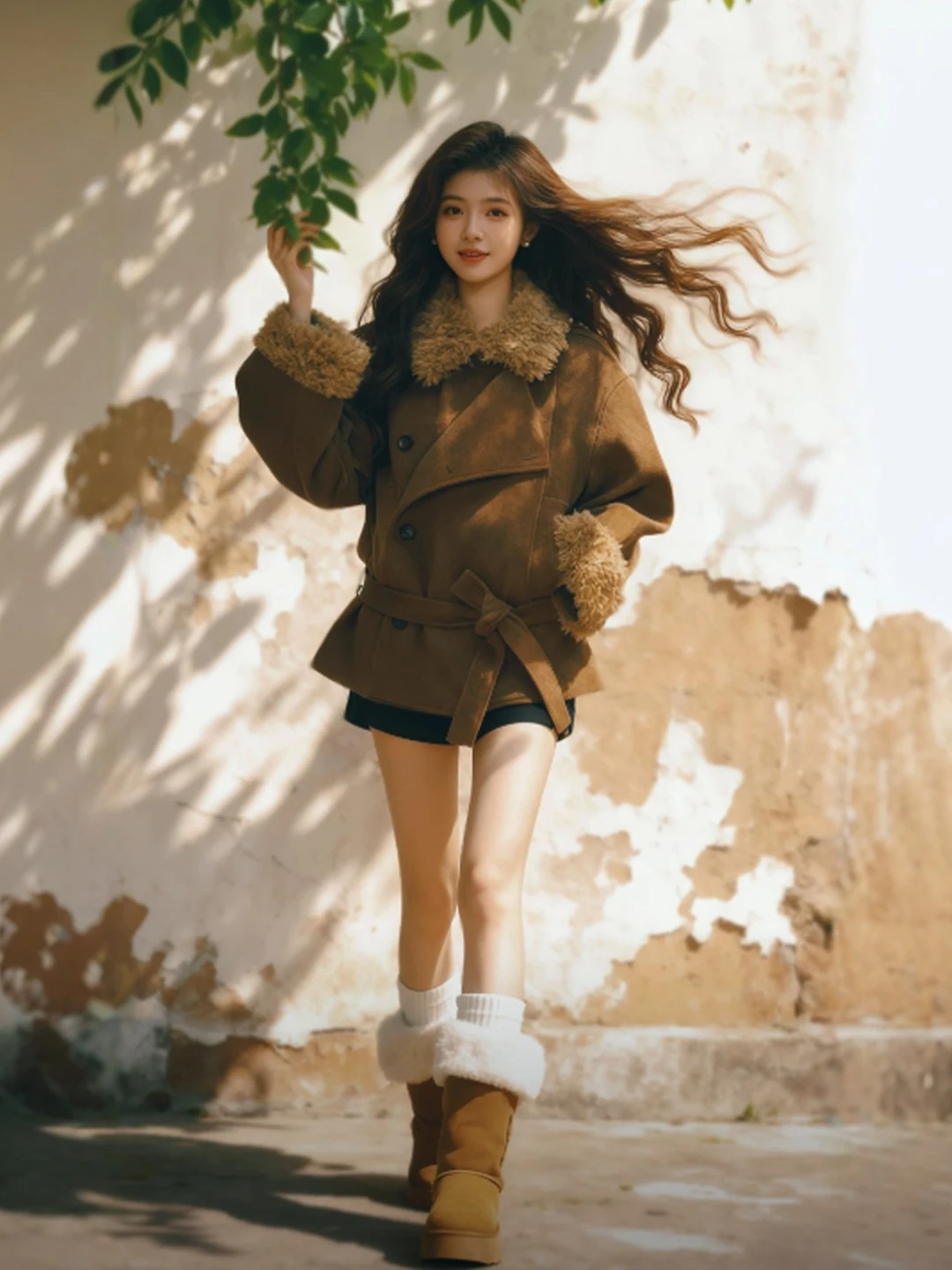 Retro American Style Woolen Coat with Belt Fashionable Elegant Spring Outerwear for Short Women Travel Casual Commute
Retro American Style Woolen Coat with Belt Fashionable Elegant Spring Outerwear for Short Women Travel Casual Commute