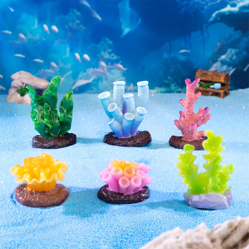 6pcs Colorful Coral Tiny Statue Resin Coral Micro Landscape Sea Artificial Coral Shell Reef Fish Tank Aquarium Decor
6pcs Colorful Coral Tiny Statue Resin Coral Micro Landscape Sea Artificial Coral Shell Reef Fish Tank Aquarium Decor